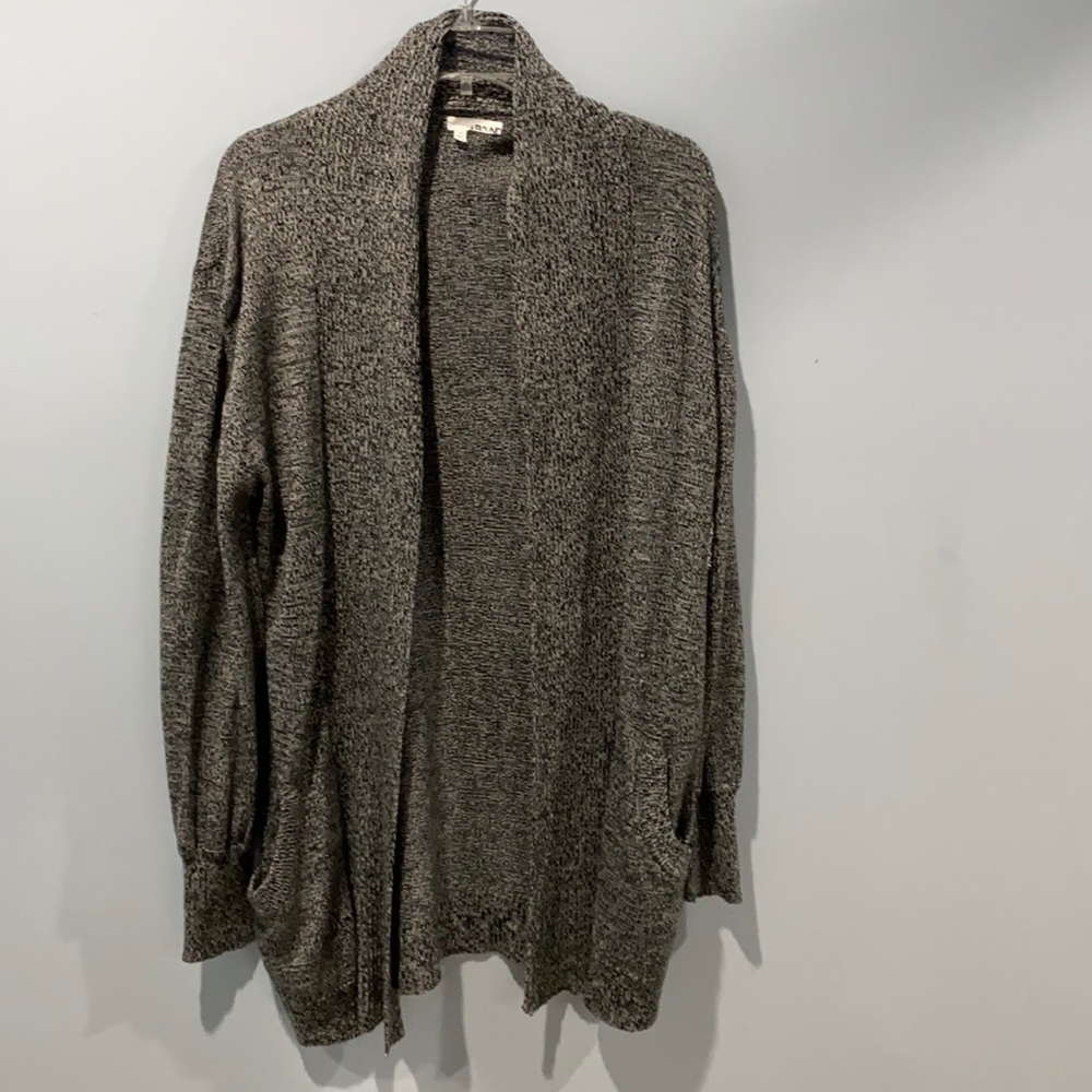 Light black and white long cardigan